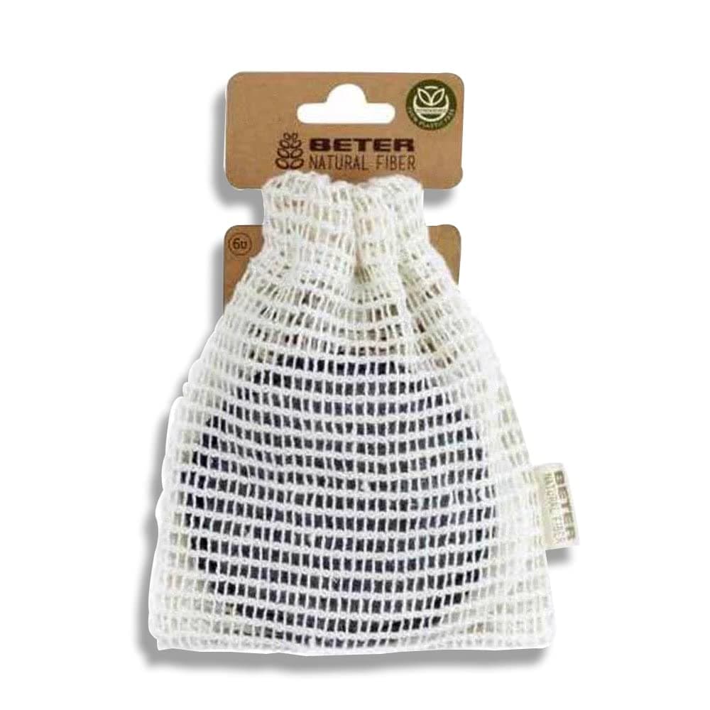 Natural Fiber 6 Reusable Makeup Remover Pads - Sustainable Facial Cleansing