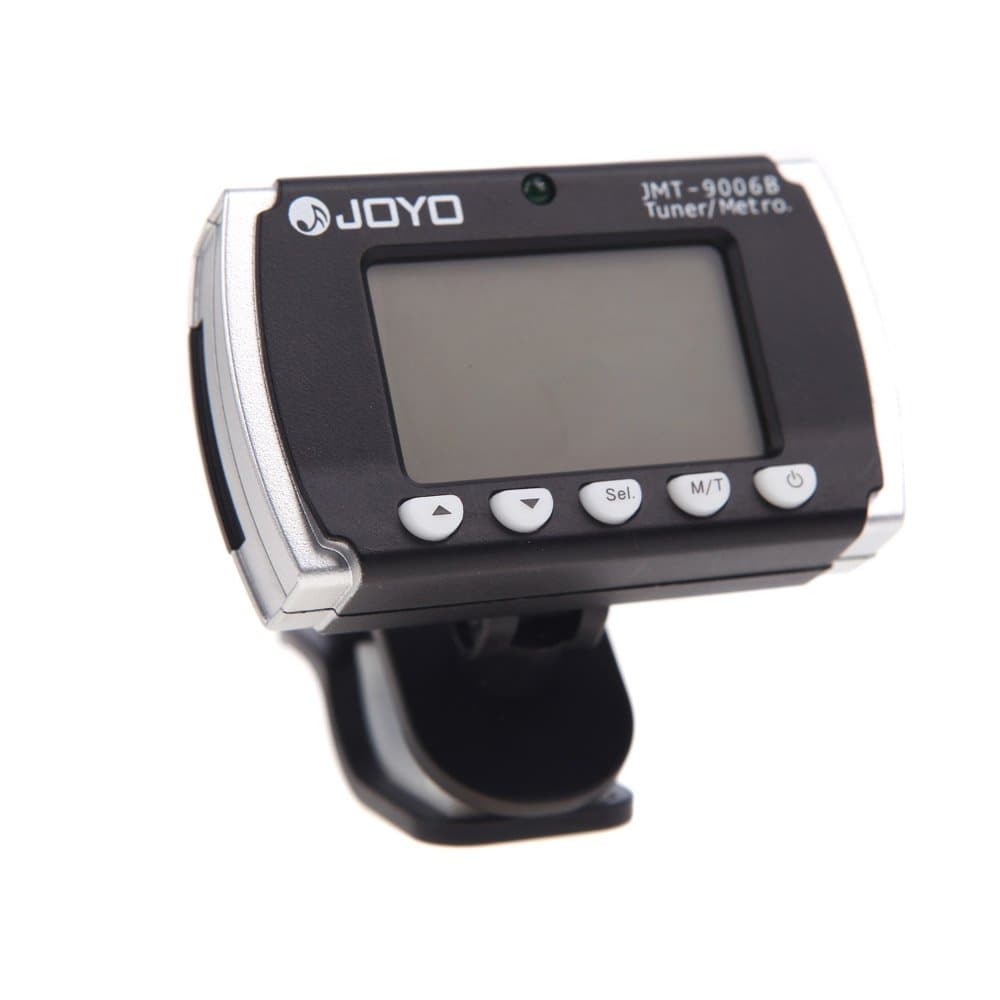 Tuner, Decdeal JOYO JMT 9006B Clip-on Backlit Metronome Tuner for Electronic Acoustic Guitar Chromatic Bass Violin Ukulele