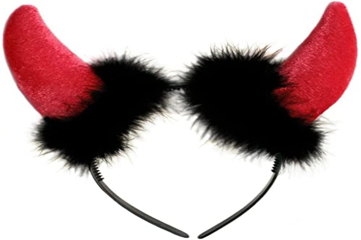 Folat - Red Devil Horned Tiara - One Size