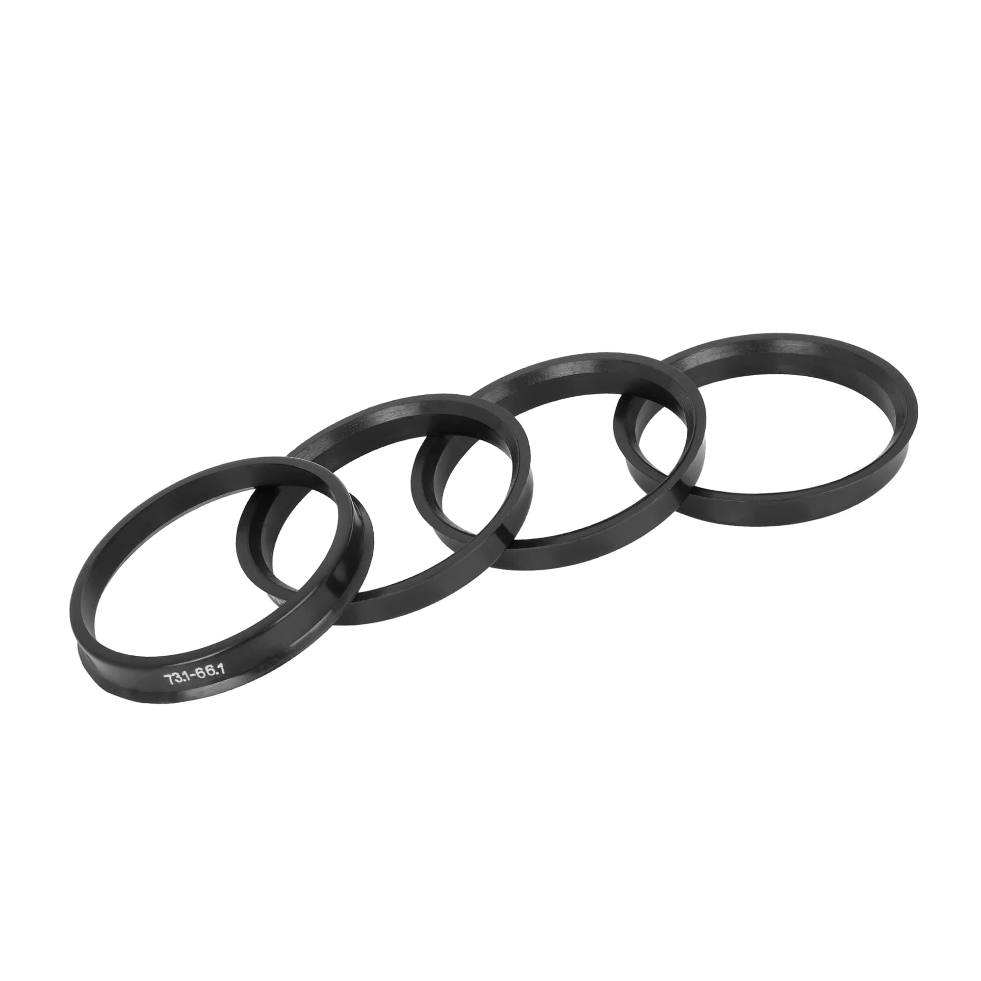Hub Centric Rings 73.1mm to 66.1mm Plastic Black (Set of 4)