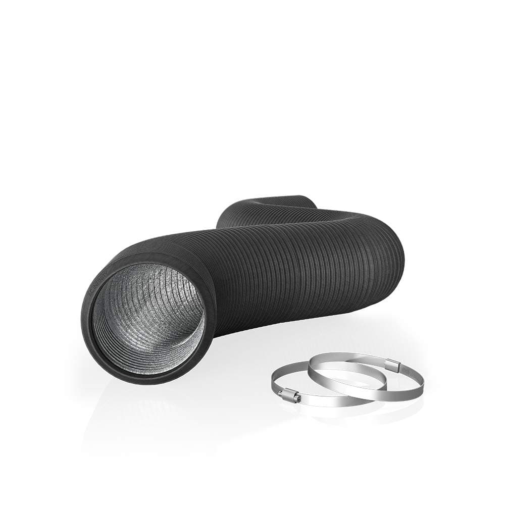 Flexible 4-Inch Aluminum Ducting, Heavy-Duty Four-Layer Protection, 8-Feet Long for Heating Cooling Ventilation and Exhaust