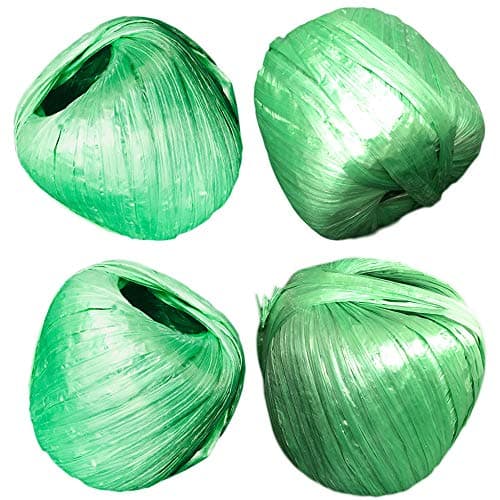 4 PCS / 400g (Package) Household Bundled Decorative Wear-Resistant Plastic Rope, Tying Rope PP, Used for Bag Tying, Agricultural Product Binding, Factory Packaging, Handicraft Decoration (Green)
