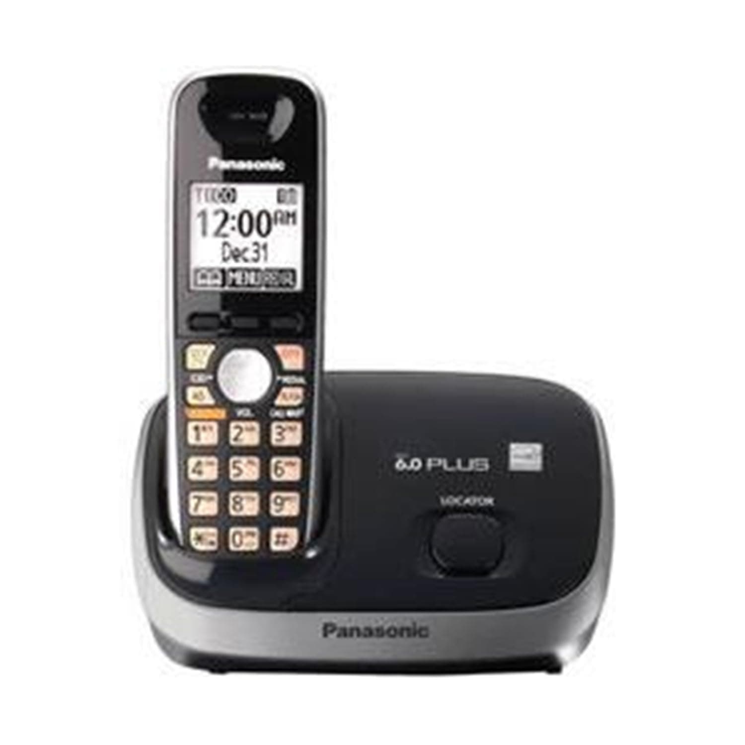 KX-TG6511B DECT 6.0 PLUS Expandable Digital Cordless Phone, 1 Handset, Black