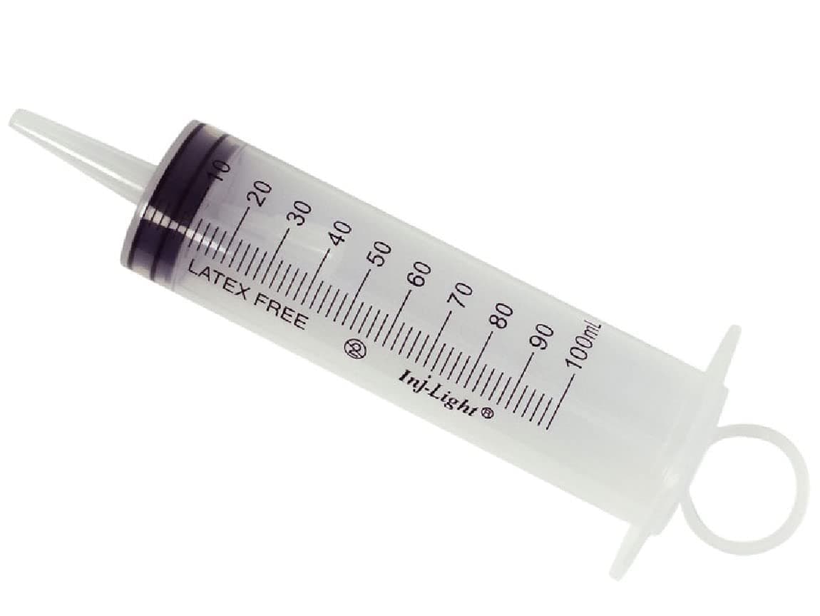Rays S.P.A 100CC Syringes Without Needle - 100 mL Cat (Pack of 25)