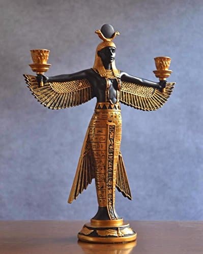 Creative home decorations Bar Cafe resin ornaments crafts complex classical ancient Egypt Candle Holder Opened wings