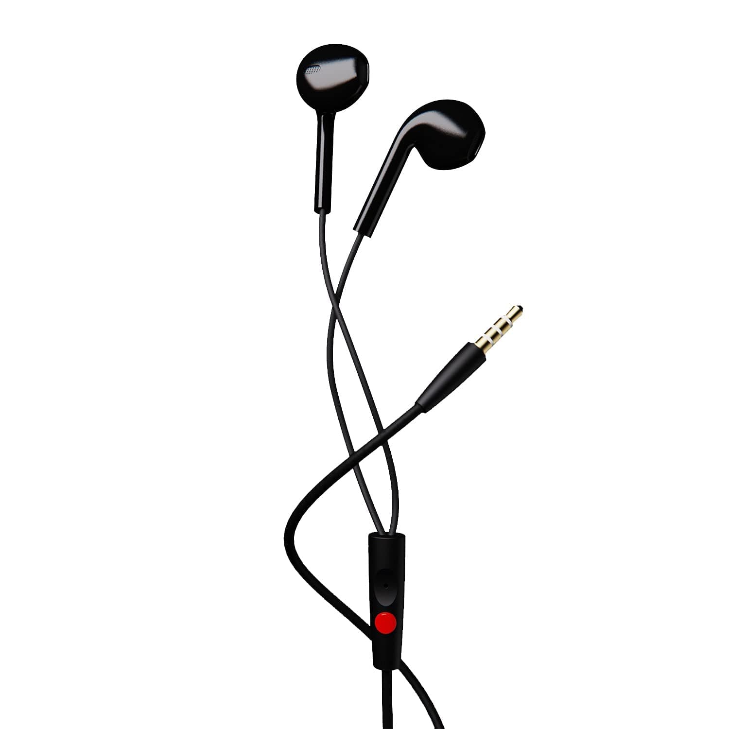 Bassheads 105 Wired in Ear Earphones with Mic (Black)