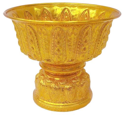 10" Tray Lao Buddhism Style Worship Offering Pedestal to Buddha Altar Amulet Made From Thailand