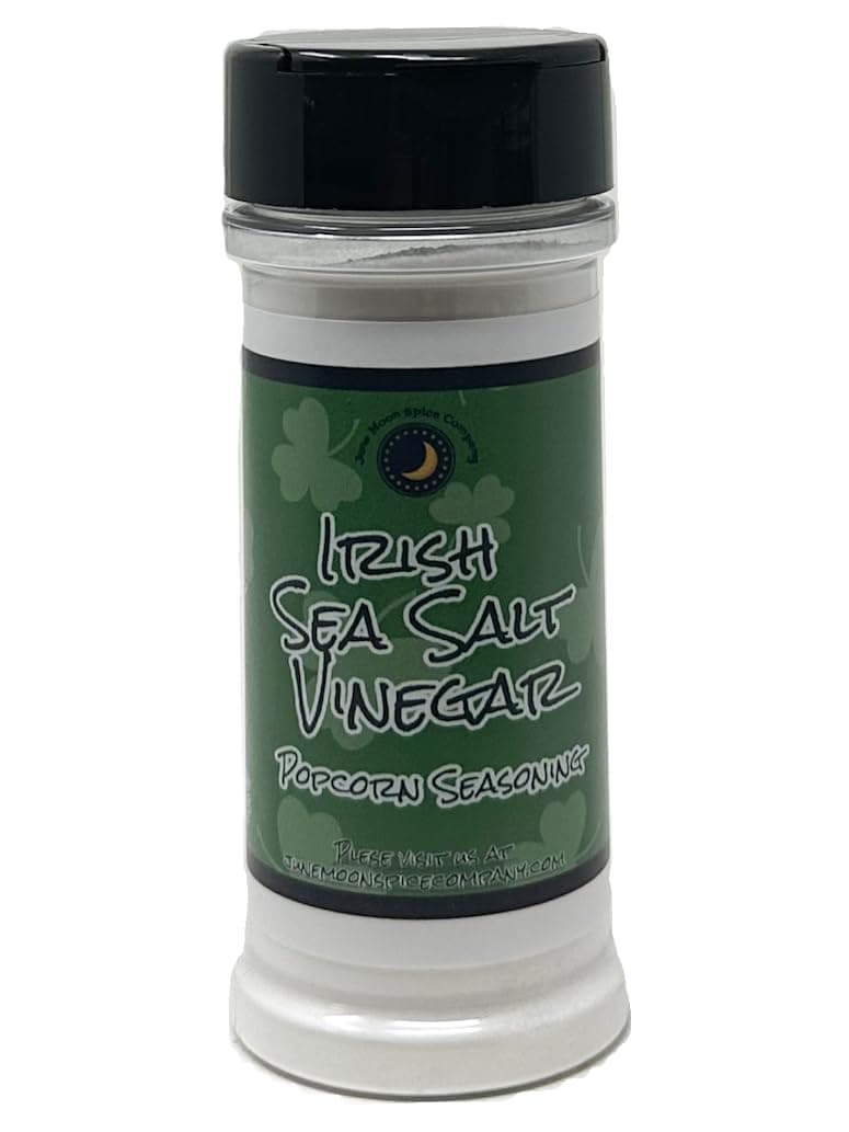 - Premium | Irish Sea Salt & Vinegar Popcorn Seasoning | Large Shaker | Calorie Free | Fat Free | Saturated Fat Free | Cholesterol Free | Low Sugar | Crafted in Small Batches | Gourmet Irish Sea Salt & Vinegar Popcorn Seasoning – A Taste of Tradition!