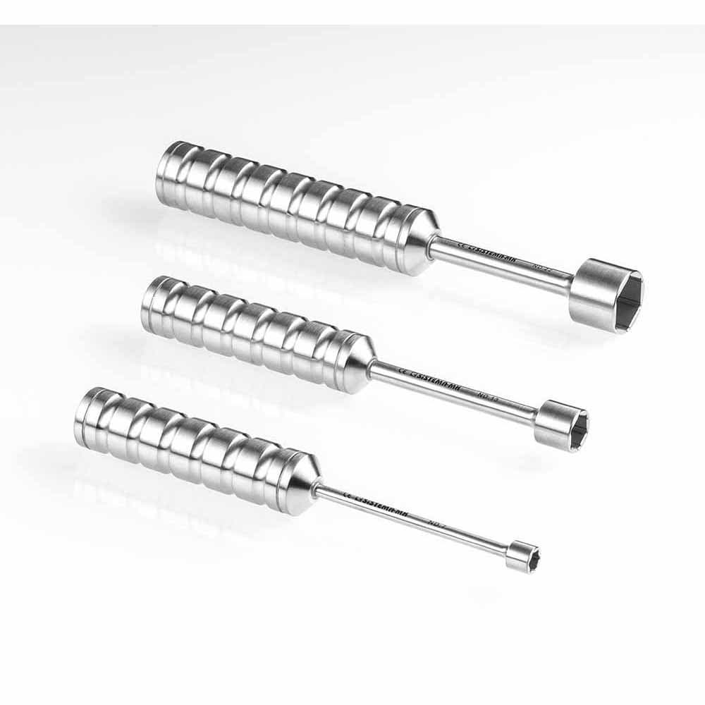 11,0 mm nut driver, blade (100 mm) & handle (inside eroded) in sst