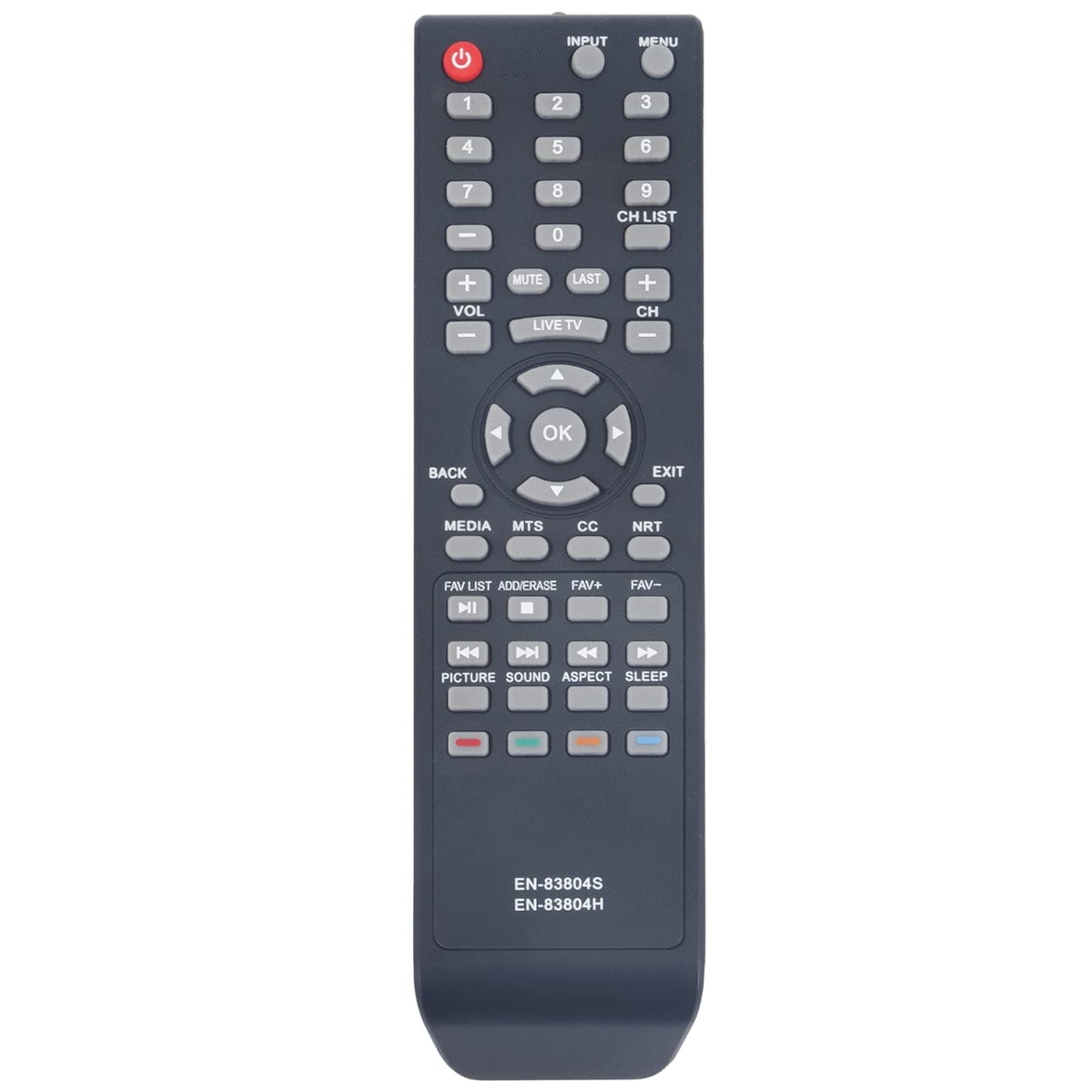 EN83804S EN83804H Replacement Remote Fit for Sharp TV LC-65Q6020U LC-32Q3170U LC-32Q3180U LC-40Q3000U LC-40Q3020U LC-40Q3030U LC-40Q3040U LC-40Q3050U LC-40Q3060U LC-40Q3070U LC-40Q3080U LC-40Q3090U