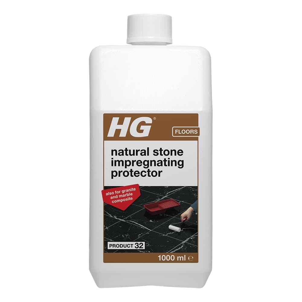 HG 506100106 Impregnating Protector Against Penetration of Grease & Dirt-Pre-Treatment for Natural Stone, White, 1L