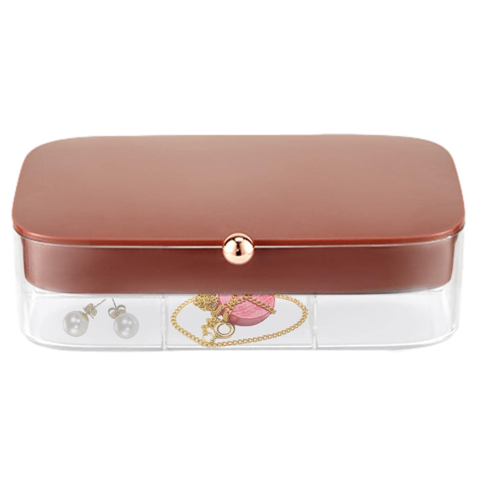 ZIYUAN 10 Pcs Jewelry Travel Organizer,Jewelry Organizer For Women Girls - 30 Compartment Jewelry Case For Women Teen Girls, Portable Storage Boxes Holder For Necklaces Rings