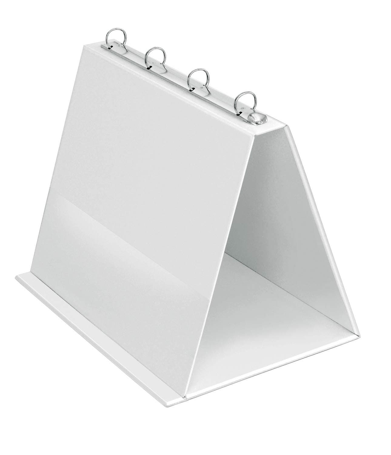 Veloflex 4101090 - Table flip chart A4, presentation, flip chart, pop-up ring book, made of PVC, landscape format, white, 1 piece