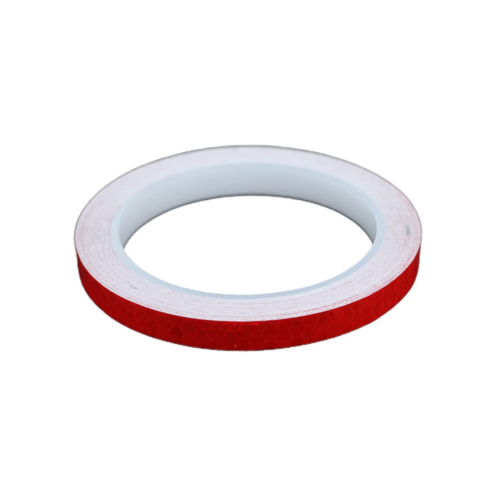 WSNDY 5 Volumes Reflective Tape - 0.4 Inch X 26.2 Feet High Visibility Safety Tape - Warning Tape for Car Bike Bicycle - Waterproof Outdoor Bicycle Rim Reflector Tape,Red