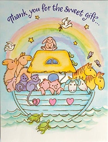 80 Noahs Ark Thank You Cards
