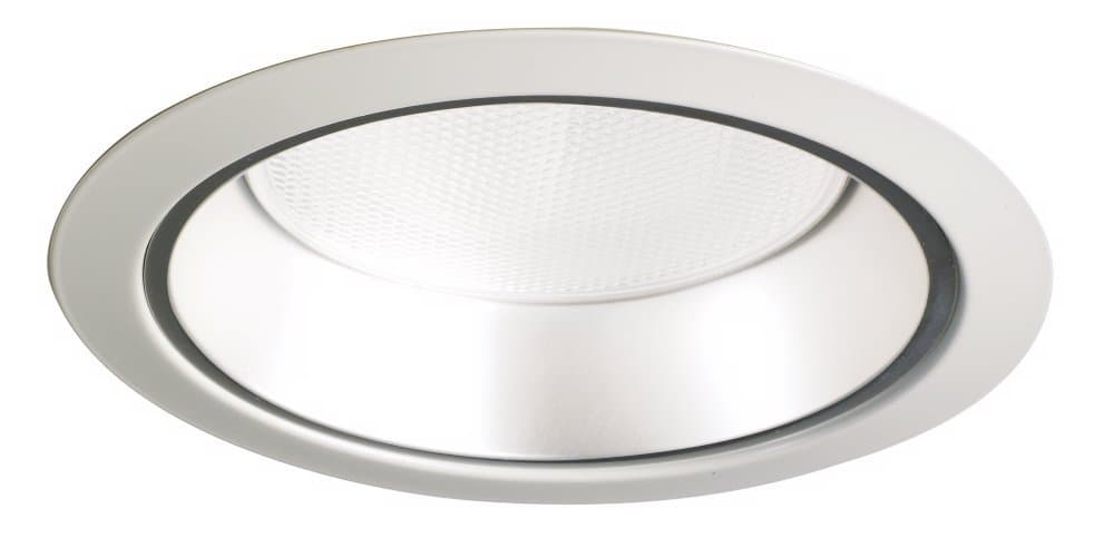 Juno Lighting 27HZ-WH LED Tapered Downlight Cone trim, 6-Inch, White Trim with Haze