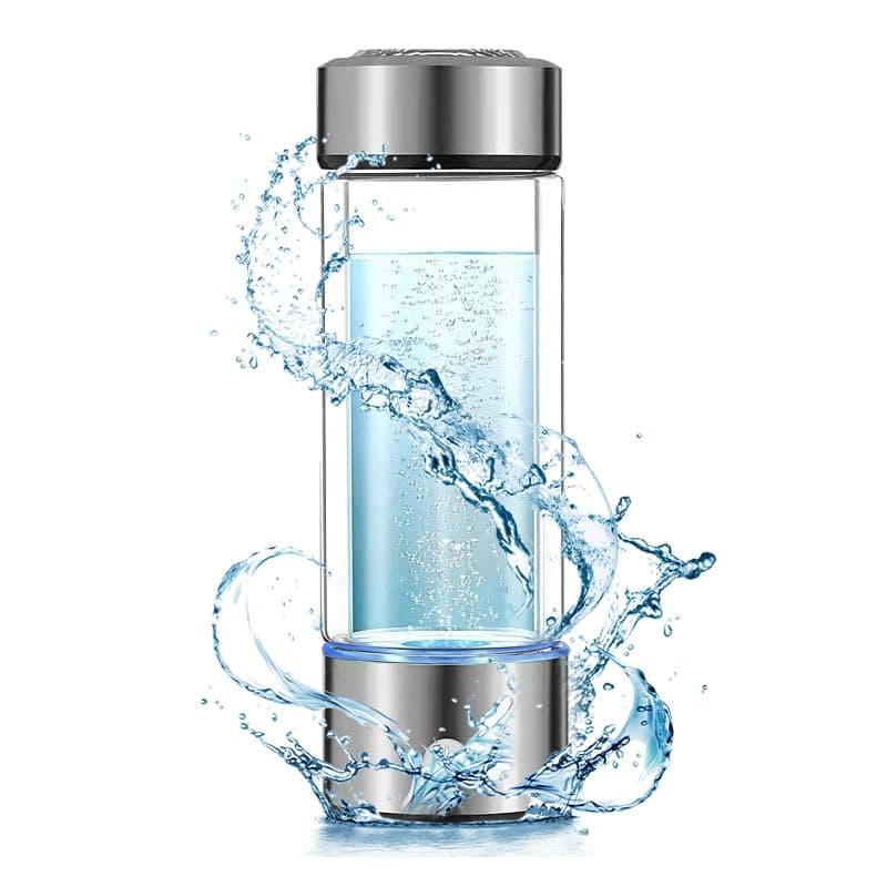 LifeWater Portable Rechargeable Hydrogen Water Bottle, Ionizer Machine with SPE/PEM Technology, for Home, Office, Travel & Fitness Drinking