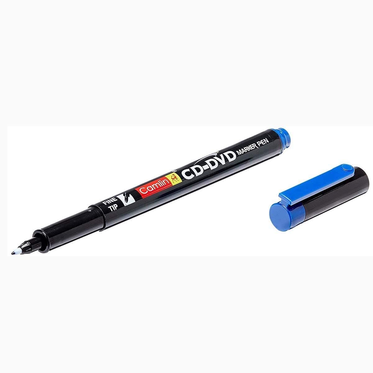 Camlin CD - DVD Marker Pen, Blue - Pack of 10
