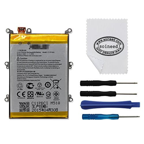 2900mAh Internal Battery Replacement for Asus Zenfone 2 ZE550ML ZE551ML Z008D Batteries