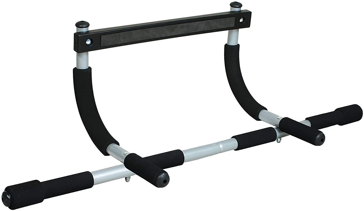 Pull Up Bar & Abdominal Straps - Total Upper Body Training Bar for Door, Adjustable Width Lock, No Screws, Portable Door Frame, Horizontal Pull Up Bar, Fitness Exercise