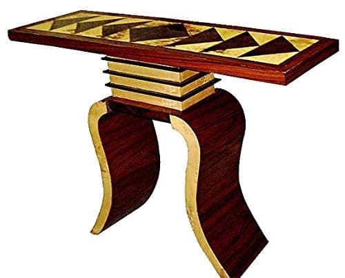 Sultane Antiques Tabel Console Wood Art Deco Style 47 x 34 x 16 (W x H x D)