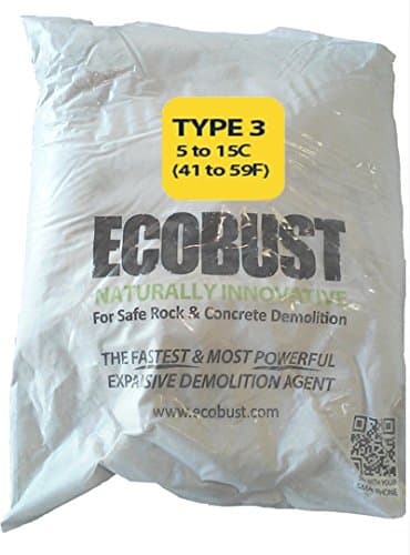 Type 3 (40F to 60F) 11 lb Concrete Cutting and Rock Breaking Non-Combustive Demolition Agent