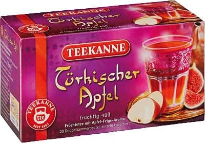 3x Teekanne (Türkischer Apfel) turkey apple (each box 20 tea bags)