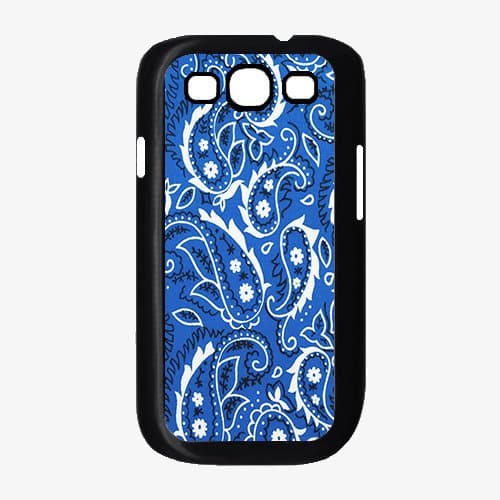 Royal Blue Bandana Paisley - TPU Rubber Silicone Phone Case Back Cover (Samsung Galaxy S3 I9300) comes with Security Tag and MyPhone Designs(TM) Cleaning Cloth