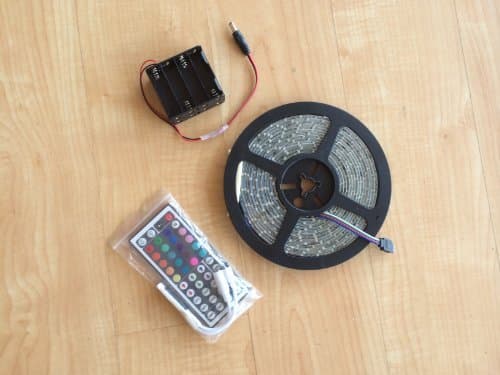 Battery Operated LED Strip Light Kit 5050 Waterproof - Octopak (Tm) Kit 1.0 - 16ft - 2x4