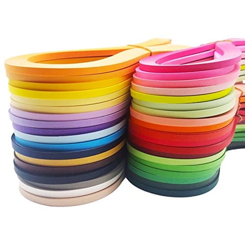 Paper Quilling Strips DIY Decoration Gift Origami Paper Stripes Quilling Paper 30 Colors 3600pcs 54cm x5 mm