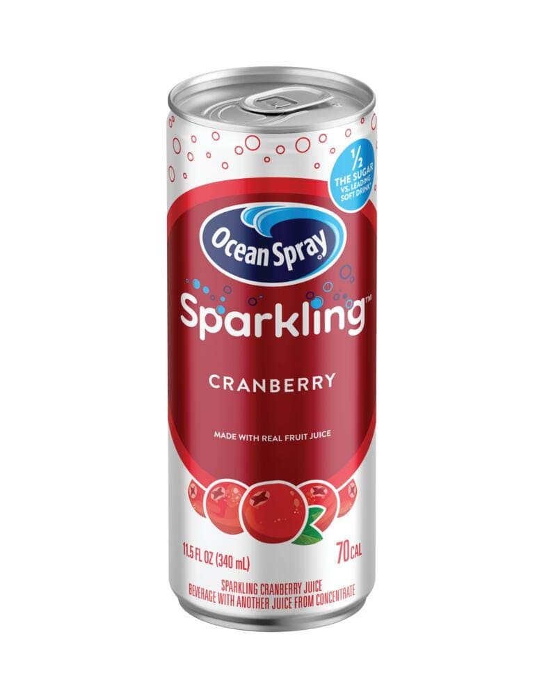 Sparkling Cranberry Juice Drink, 11.5 Fl Oz Cans, 4 Count (Pack of 6)