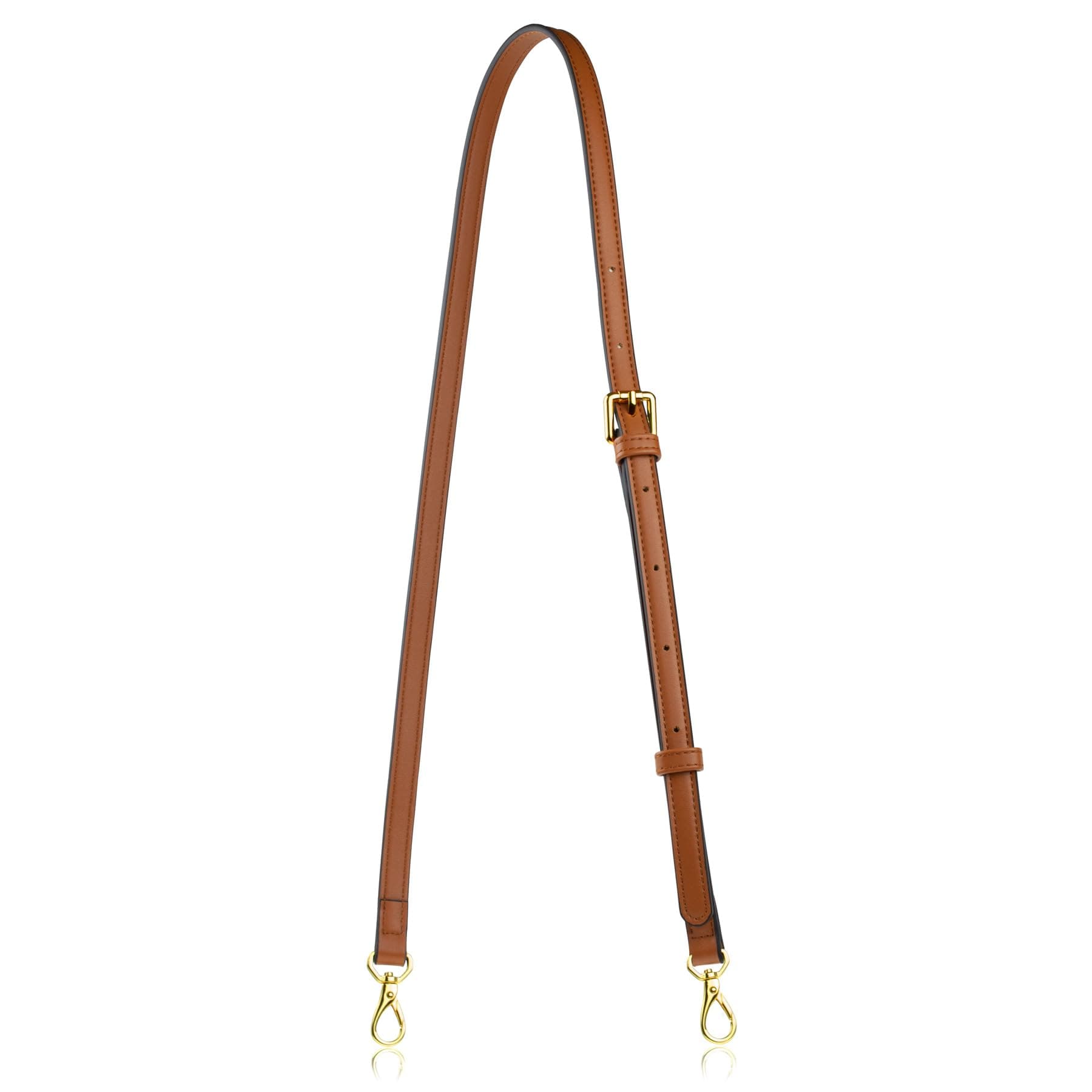 A ALLZEDREAM Leather Purse Strap Replacement Crossbody Handbag Long Adjustable (Brown), Brown, M