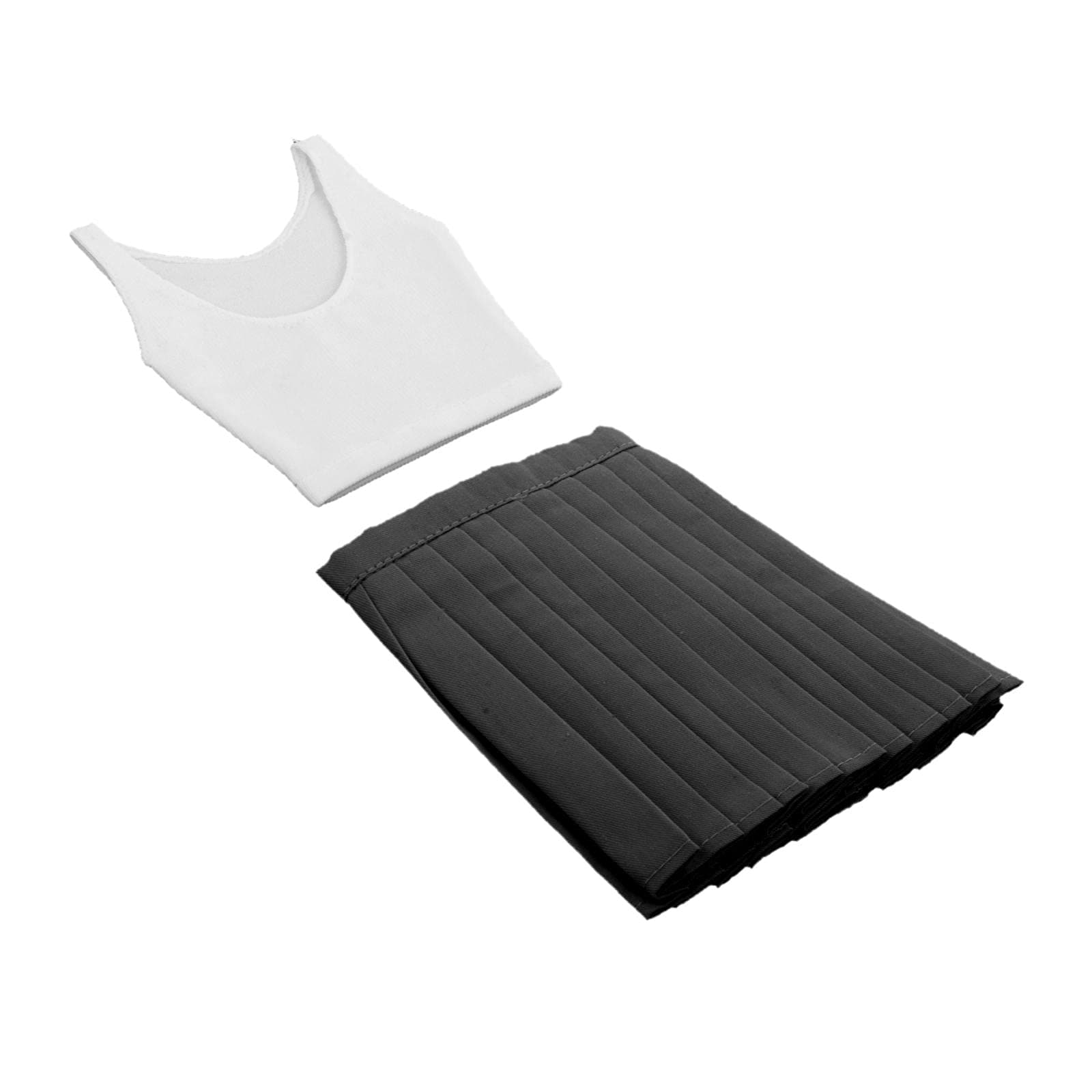 Newmind Fashionable Beautiful Dolls Clothes Mini Pleated Skirt Clothing 1/3 BJD 60cm Dress Up Outfits Handmade Kids Toys - Black