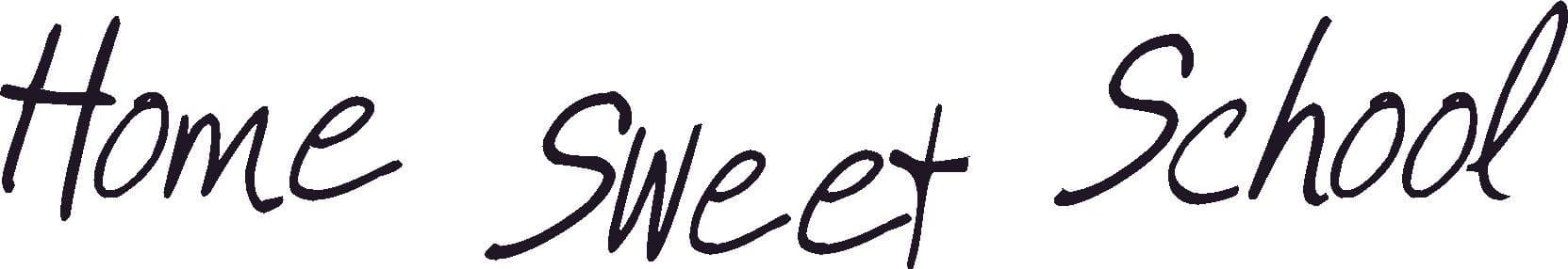 Home Sweet School Vinyl Wall Art, Decor Homeschool