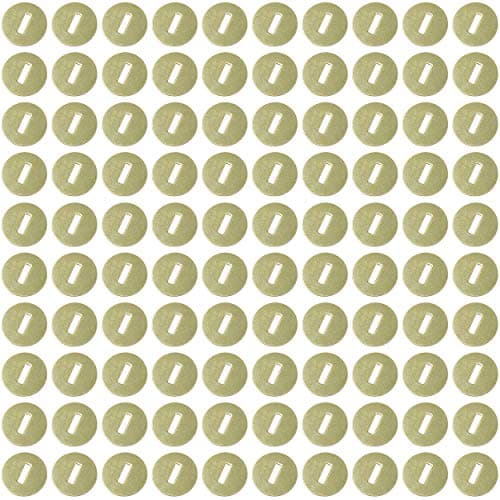 Clipco Paper Washers 1/2-Inch Brass Plated (100-Pack)