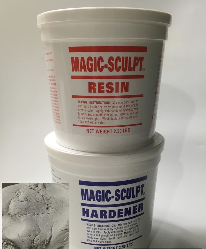 M02051 MOREZMORE Magic Sculpt Epoxy Putty Natural Grey 5 LB Kit Epoxy Clay Model Putty
