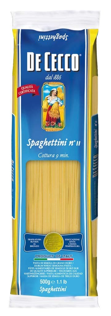 De Cecco Spaghettini n.11 Italian Long Pasta (500g)