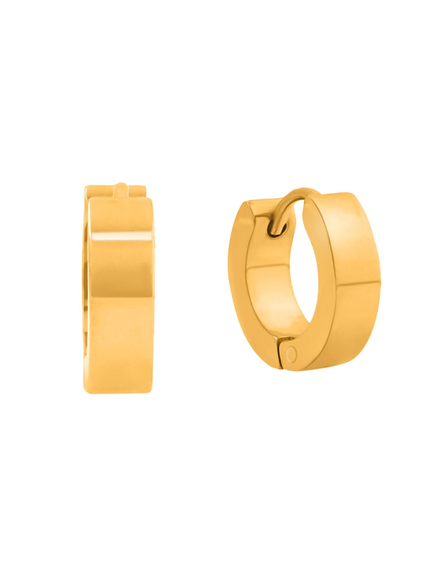 Stainless Steel Hoop Earrings for Men