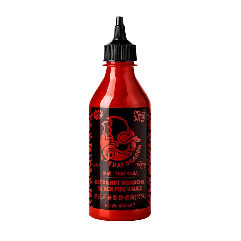 Thai Dragon Sriracha Black Fire Sauce, 455 ml