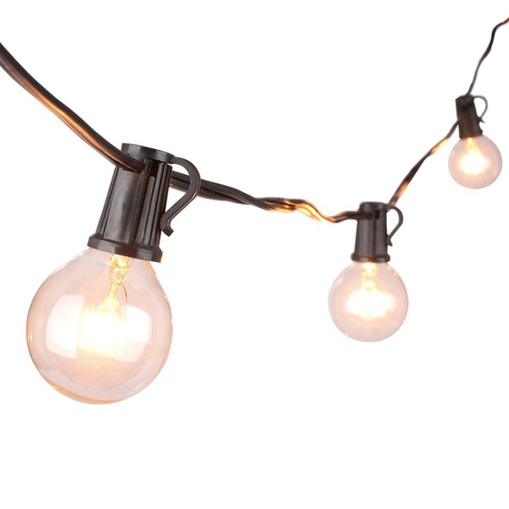 SoBrite 10 Solar Powered Festoon Globe Retro BULB Lights with 10 LEDs (White LED)