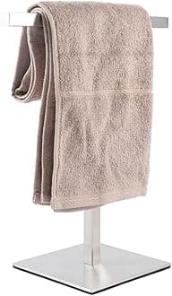 Silver Square T-Shape Hand Towel Stand