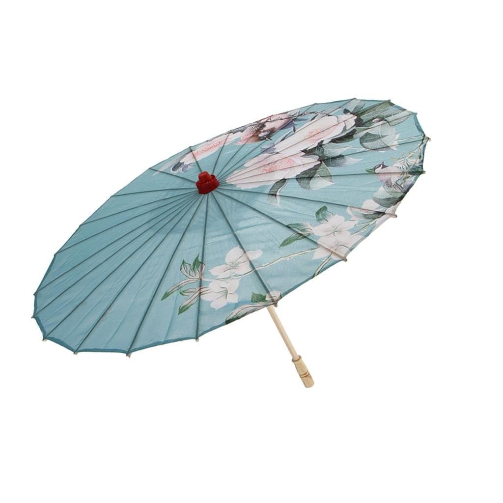 LOVIVERCloth Made Chinese Oriental Dance Parasol Wedding Photo Prop, 9, Single