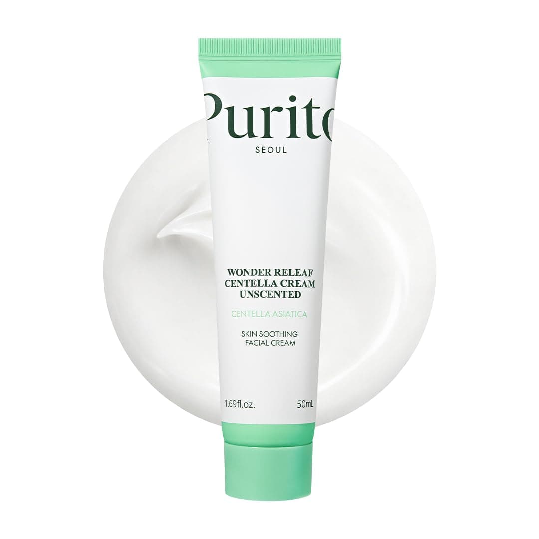 Centella Unscented Cream, Korean Centella, for All Skin Types, Soothing, Facial Cream for face, K-Beauty, Korean Skin Care, 50ml 1.7 fl.oz