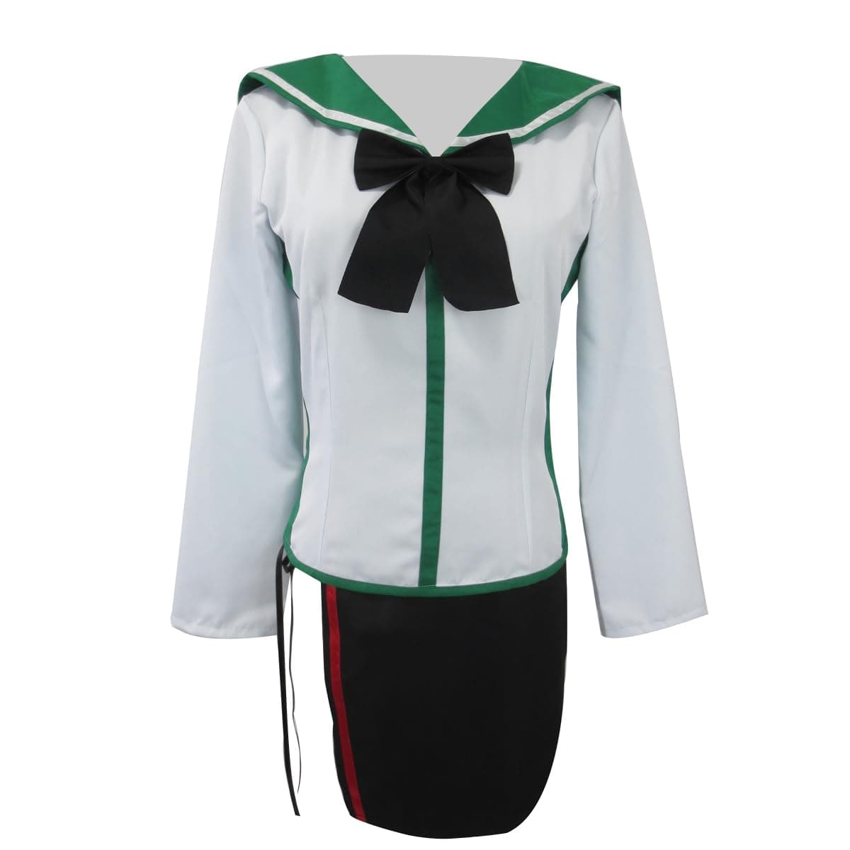 Women's Sailor-Style Shirt with Skirt Outfit Dress