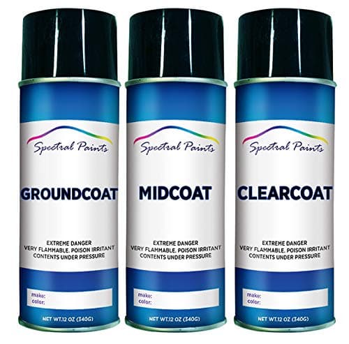 Spectral Paints Compatible/Replacement for Nissan QX3 Satin White Pearl 12 oz. Aerosol Spray Paint and Clear Coat