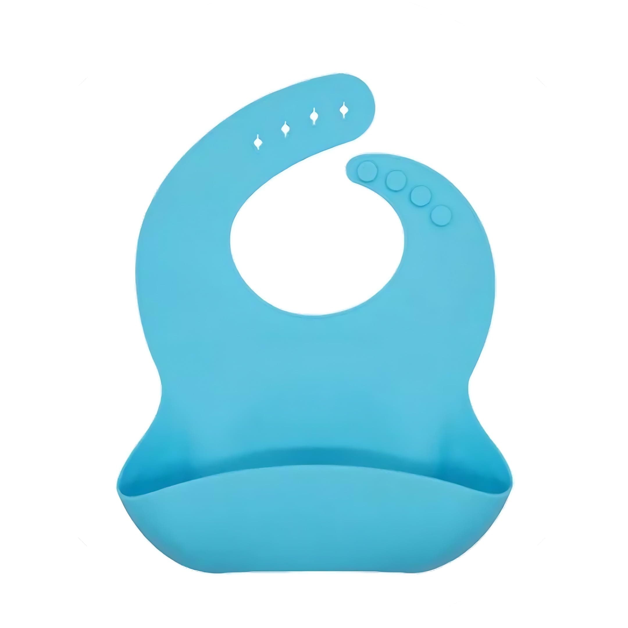 KidDough Waterproof Silicone Bib for feeding infants & toddlers | Comfortable Waterproof Bib Keep Stains Off, Protect Baby's Clothes from Food/Milk/Feeding/Water