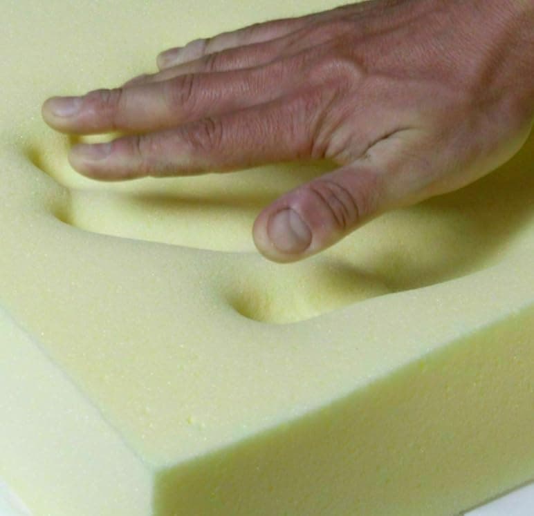Memory Foam Sheet Low Medium HIGH Density Foam - Cut-to-Size for Your Create Custom Pillows and Seat Cushions (4", 14"x18")