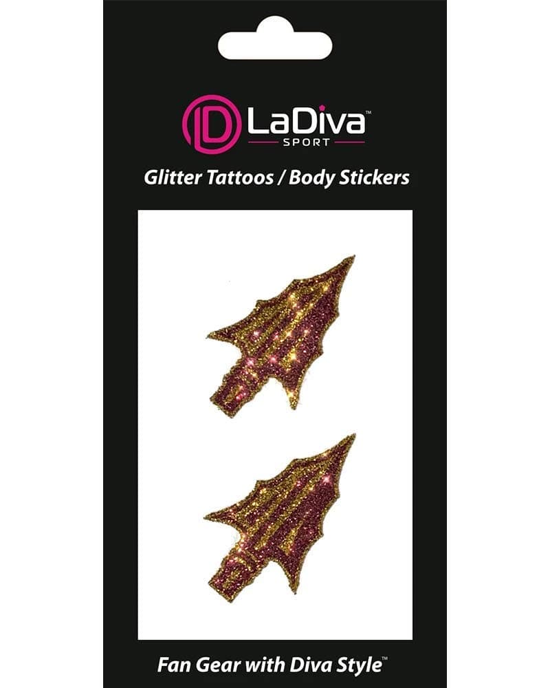 Florida State University Spear Glitter Tattoo 2-Pack