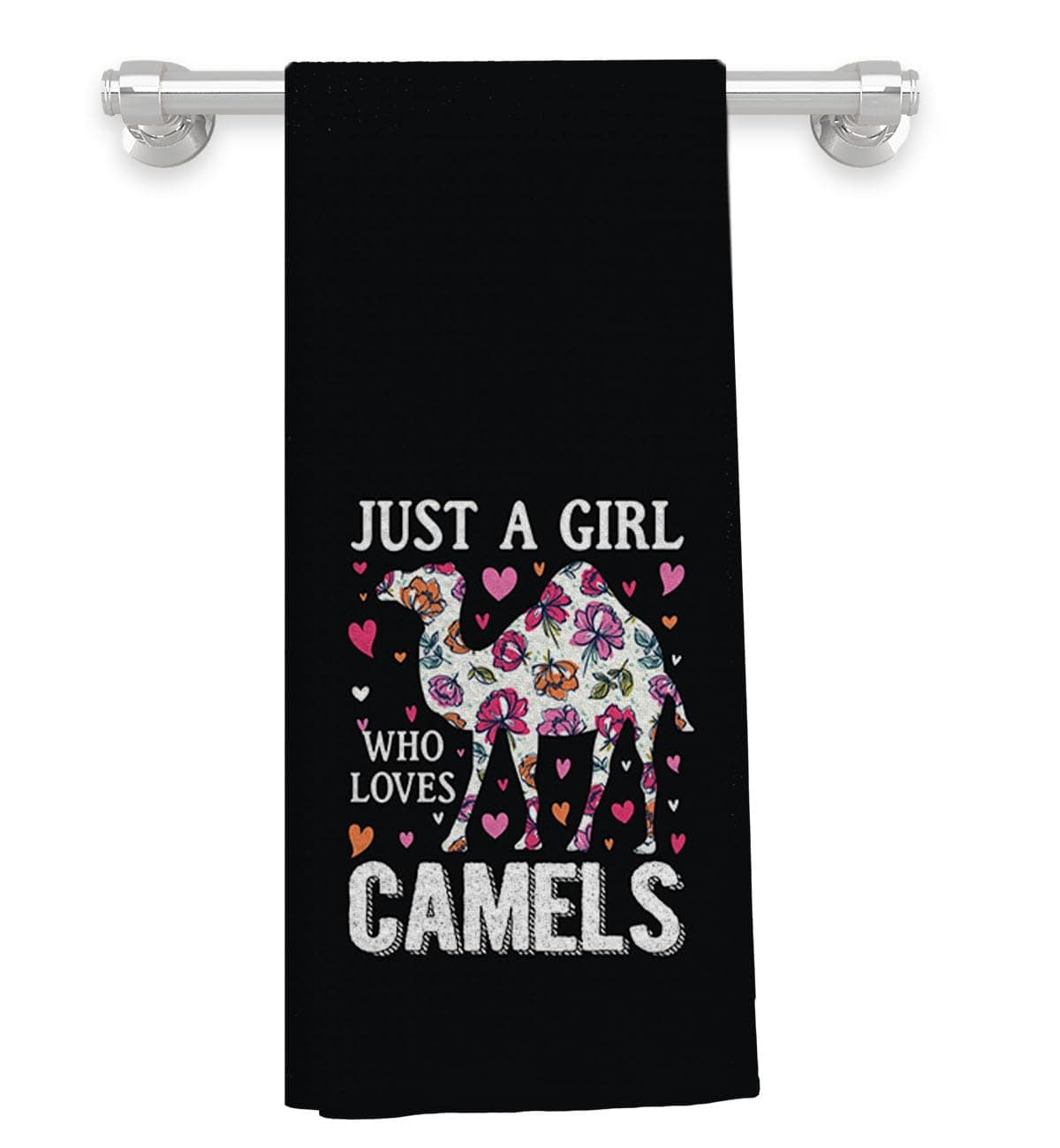 Knibeo Camel Kitchen Hand Towels - Gifts for Camel Lovers, Girls, Dish Towels, Tea Towels, Cute Hand Towel 16x24, Just a Girl Who Loves Camels