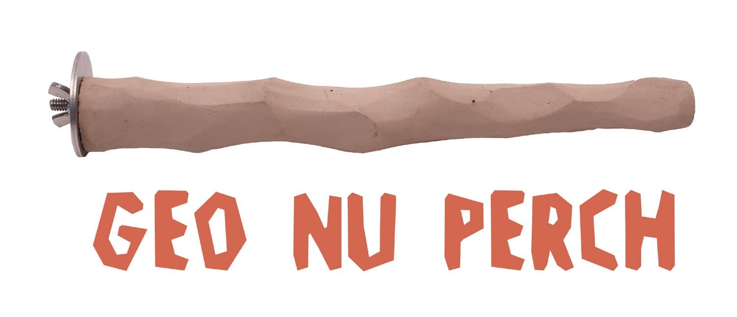 Geo NU Perch® for African Grey, Amazon, Cockatoo, Eclectus